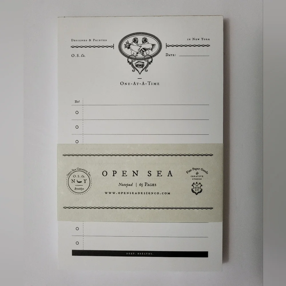 Open Sea Seeing Eye Notepad with Nautical Design